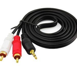 2RCA to 3.5mm Stereo Audio Cable – High-Quality Aux to RCA Connection
